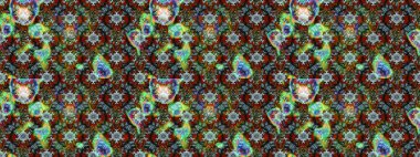 Organik motif arka planı. Çizim kalıbı. Raster illüstrasyonu. Ultraviyole kumaş deseni.