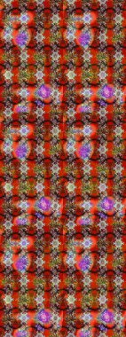 Kahverengi renkli çiçek desenli eskiz, el yapımı papatyalar, papatyalar. Tekrar eden çiçek arkaplanı, zarif kahverengi çiçek duvar kağıdı..