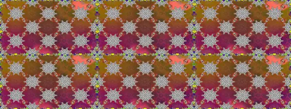 Çiçekle kusursuz desen. Kahverengi ve gri renkli çiçekler. Renkli Bahar Temalı Kusursuz Arkaplan. Düz Çiçek Elementleri Tasarımı.