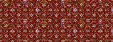 Kahverengi renkte çok kahverengi, zarif küçük çiçekler ve komik böcekler, raster desen, illüstrasyon.