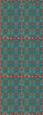 Raster düz çiçekleri pürüzsüz desen. Hediye ambalaj kağıdı, tebrik kartları, posterler ve pankart tasarımı. Mavi ve yeşil renkte çiçekler.