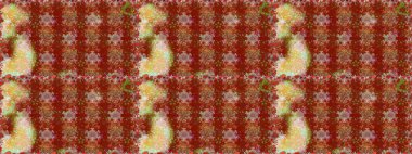 Sevimli küçük çiçek desenle. Raster resim. Çiçek desenli çiçek ve yaprakları ile.