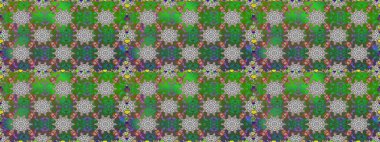 Raster illüstrasyonu. Çiçekler, dallar, bitkiler ve çiçekler. El çizimi. Güzel kumaş deseni.