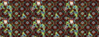 Sketch Floral Pattern in Raster illustration. Fancy fabric pattern. Colour Spring Theme sketch pattern Background. Flat Flower Elements Design.