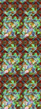 Çiçekli eskiz deseni. Suluboya çizimi. El çizimi. Yeşil renkte çiçekler.