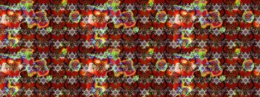 Çiçek deseni. Raster güzel kumaş deseni çiziyor. Renkli Bahar Teması eskiz kalıbı. Düz Çiçek Elementleri Tasarımı.