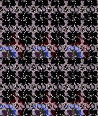 Nazik, narin çiçek arkaplanı. Siyah renkli çiçekler. Raster çiçek desenli ve çiçekli..