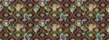 Eskiz Vintage Çiçek Deseni. Raster Kalça dokusu deseni.