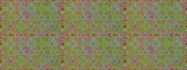 Düz çiçek öğeleri tasarım. Bahar Tema Dikişsiz desen arka plan rengi. Fantezi kumaş deseni. Raster çizimde sorunsuz çiçek desenli.