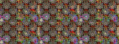 Raster deseni. Küçük çiçekte güzel bir desen var. Çiçek arkaplan. Doğa. - Gri çiçekler. Çiçek kolajı. Çiçek bileşimi.