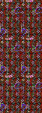 Eskiz arkaplan modeli. Suluboya, elle çizilmiş. Kırmızı yapraklı yabani çiçekler. Raster illüstrasyonu.