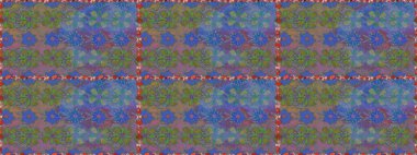 Modern çiçek arkaplanı. Halk tarzı. Parlak renkli çiçekleri ve gri ve mavi renklerde yaprakları olan şaşırtıcı, pürüzsüz çiçek deseni. Moda baskıları için zarif bir şablon.