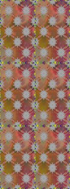 Küçük çiçekli basit, dikişsiz desen. Raster illüstrasyonu. Kahverengi renkte sevimli çiçekler. Moda baskısı, albüm, ambalaj kağıdı, duvar kağıdı için zarif dekoratif süslemeler..