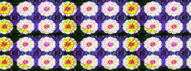 Raster illüstrasyonu. Güzel kumaş deseni. Bahar çiçekli güzel bir çiçek deseni..