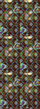 Anti-stres için soyut örnek sayfası. Raster illüstrasyonu. Kahverengi renklerde.