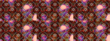 Çiçek desenli eskiz. Kahverengi renkli çiçekler. Renkli Bahar Teması eskiz kalıbı. Düz Çiçek Elementleri Tasarım Raster illüstrasyonu.