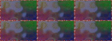 Raster kusursuz. Güzel kumaş deseni. Renkli Bahar Temalı Kusursuz Arkaplan. Çiçek deseni. Düz Çiçek Elementleri Tasarımı.