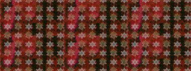 Kahverengi ve kırmızı çiçekli kusursuz desen, suluboya çiçek deseni, sevimli çiçek, duvar kağıdı, kart veya kumaş için fayanslı. Raster - stok.