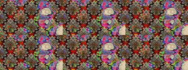 Ev dekoru. Paisley el çizimi elementler. Fantezi çiçekli eskiz deseni, doğal duvar kağıdı, çiçek desenli kıvrımlı illüstrasyon.