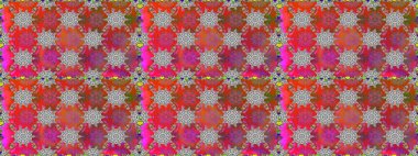 Sevimli çiçekli, desenli, gri ve kırmızı renklerde renksiz bir desen. Elle çizilmiş çiçek deseni (fayans). Tekstil için suluboya desensiz.