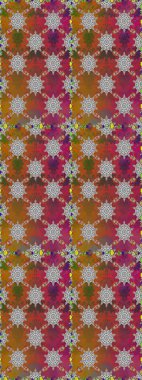 Patlayan çiçekler soyut olarak yerleştirilmiş. Kahverengi renklerde bahar çiçekleri. Raster deseni. Raster illüstrasyonu.