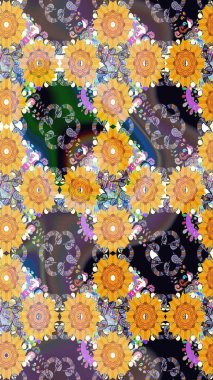 Taslak süsleme izi. Tebrik kartı geçmişi, boyama kitabı, arkaplan ve tekstil için kullanılabilir. Raster Henna tarzı. Etnik Mandala havlusu. Sınır Hindistan çiçek desenli paisley patentli.