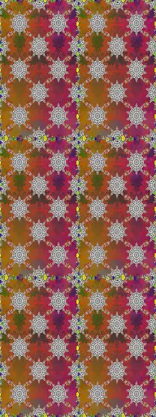 Patlayan çiçekler soyut olarak yerleştirilmiş. Kahverengi renklerde bahar çiçekleri. Raster deseni. Raster illüstrasyonu.