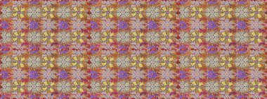 Küçük çiçekteki sevimli çiçek deseni. Raster deseni. Kahverengi ve nötr renklerde yaz çiçekleri. Raster illüstrasyonu.