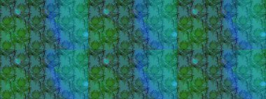 Elle boyanmış suluboya resim çizimleri, çiçekler ve bitkiler. Mavi renkte çiçekler.