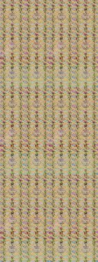 Suluboya elle çizilmiş çiçek desenli eskiz deseni. Parlak renkli fantezi çiçekleri, yapraklar, bej renkli tomurcuklar.