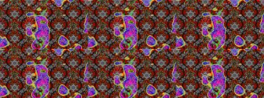 Güzel eskiz şekli. Raster çiçekli arka plan. Yazdır. Güzel kumaş deseni. Renkli Yaz Temalı eskiz kalıbı. Düz Çiçek Elementleri Tasarımı.