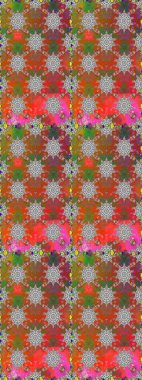 Güzel çiçek deseni. Kahverengi renkli çiçekler. Renkli Bahar Temalı Kusursuz Arkaplan. Düz Çiçek Elementleri Tasarımı.