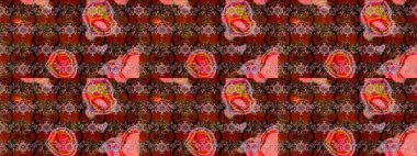 Eskiz Vintage Çiçek Deseni. Raster Kalça dokusu deseni.