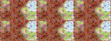 Çiçekli bahar çiçekleri. Küçük çiçekte güzel bir desen. Küçük renkli çiçekler. Moda baskıları için zarif bir şablon. Motley illüstrasyonu. Kusursuz..