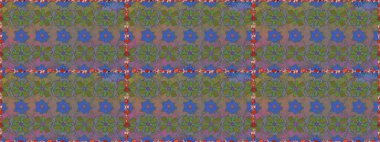 Sevimli çiçek raster deseni. Renkli Bahar Temalı Kusursuz Arkaplan. Gri renkli çiçekler. Düz Çiçek Elementleri Tasarımı.