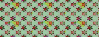 Klasik çiçek desenli. Raster 'ın taze dokusu. Yumuşak pamuk tasarımı. Paketleme, tekstil, duvar kâğıdı için çiçek eskizi. Yumuşak kiremit.