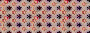 Çiçekli bej çizim deseni. Klasik taslak çizimi. Raster Yumuşak kumaş deseni. Raster çiçek izi..