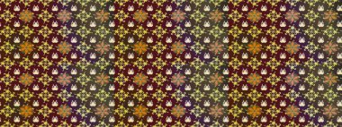 Kahverengi renklerde bahar çiçekleri. Yaprak ve çiçeklerin suluboya resimleri, kahverengi renklerdeki çizimler. Raster illüstrasyonu.