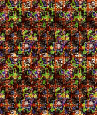 Çiçek. Taslak dekoratif arka plan, çiçek mandala. Kahverengi renklerde. Raster illüstrasyonu.