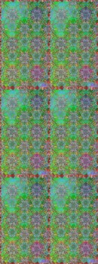 Sınır Kızılderili çiçekli paisley patten. Kusursuz süs izi. Tebrik kartı geçmişi, boyama kitabı, arkaplan ve tekstil için kullanılabilir. Raster Henna tarzı. Etnik Mandala havlusu.