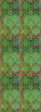 Design gift wrapping paper, greeting cards, posters and banner design. Raster flat flowers seamless pattern. Flowers on green and neutral colors.