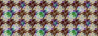 Yazdır. Düz Çiçek Elementleri Tasarımı. Güzel eskiz şekli. Güzel kumaş deseni. Raster çiçekli arka plan. Renkli Yaz Teması çizim şablonu.