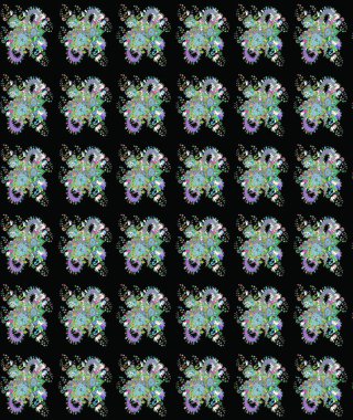 Renkli Bahar Teması eskiz kalıbı. Raster illüstrasyonu. Siyah renkte zarif çiçek buketi suluboya. Düz Çiçek Elementleri Tasarımı.