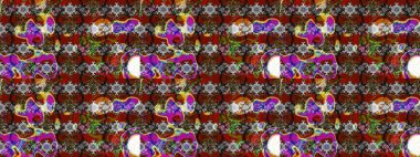 Çiçekli eskiz arkaplanı. Çocuk stili. Renkli Bahar Teması eskiz kalıbı. Düz Çiçek Elementleri Tasarımı.