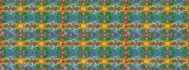 Düz Çiçek Elementleri Tasarımı. Yeşil renkli çiçekler. Güzel çiçek deseni. Renkli Bahar Teması çizim şablonu.