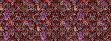 Karalama elementleri. Çizim çiçek deseni duvar kağıdı, web sitesi arka planı, ambalaj kağıdı, davetiye, broşür, afiş veya web sitesi için kullanılabilir. El çizimi Raster illüstrasyonu.