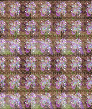 Çiçek kolajı. Küçük çiçekte güzel bir desen var. Çiçek arkaplan. Doğa. Çiçek kompozisyonu. - Kahverengi çiçekler. Raster deseni.