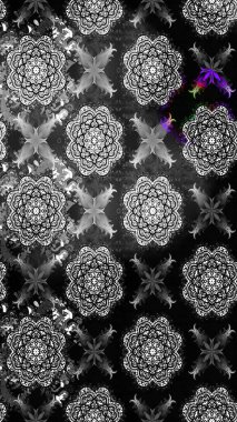 Sketch Floral Pattern in Raster illustration. Fancy fabric pattern. Colour Spring Theme sketch pattern Background. Flat Flower Elements Design.