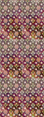 Kahverengi renkli çiçekler. Çiçek desenli eskiz. Tişört baskısı için çiçek boyama rasteriName.