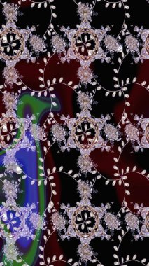 Tekstil, kumaş, kapaklar, duvar kağıtları, baskı, naylon, koleksiyon defteri, örgü, dekupaj için güzel bir eskiz. Millefleur 'lar. Küçük siyah çiçekli oldukça eski bir besin torbası deseni..